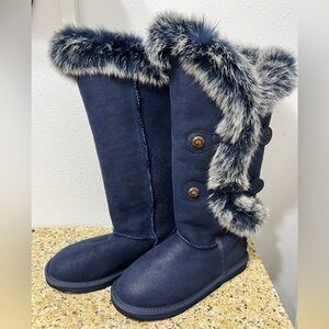 Australia Luxe Collective Nordic Angel blue/navy tall boots size 8